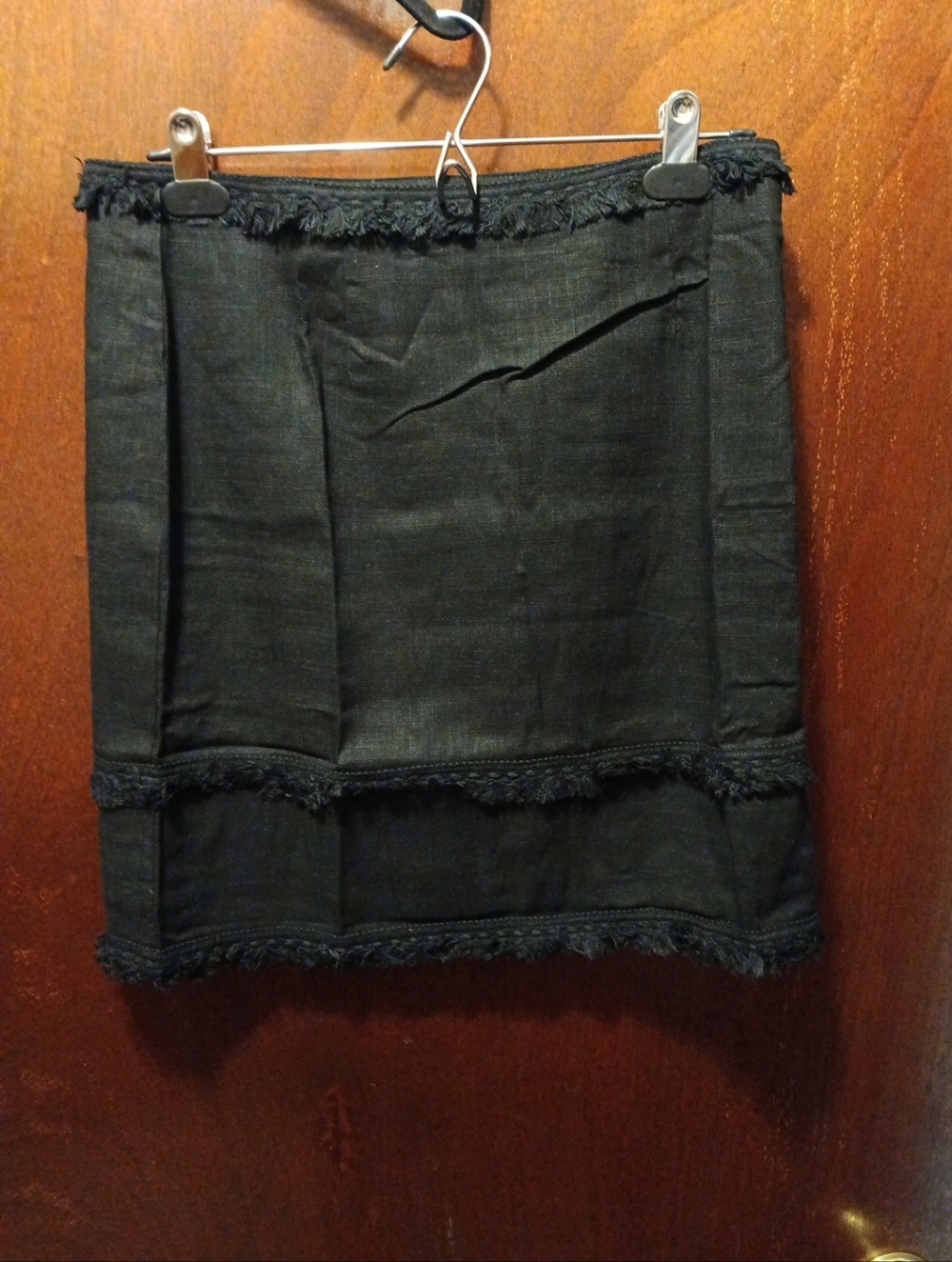 Hayden LA NWT Woman's Tufted Hem And Waist Linen Blend Mini Skirt Medium